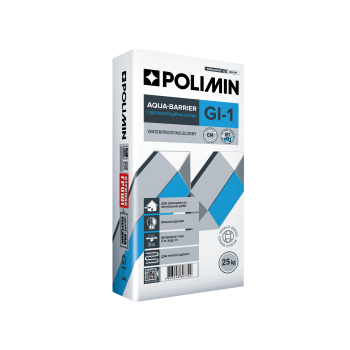 Гідроізоляційна суміш Polimin (ПОЛІМІН) G I-1 (аква-бар'єр) 25кг