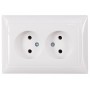 Розетка подвійна LUXEL Primera 3007 (біла)