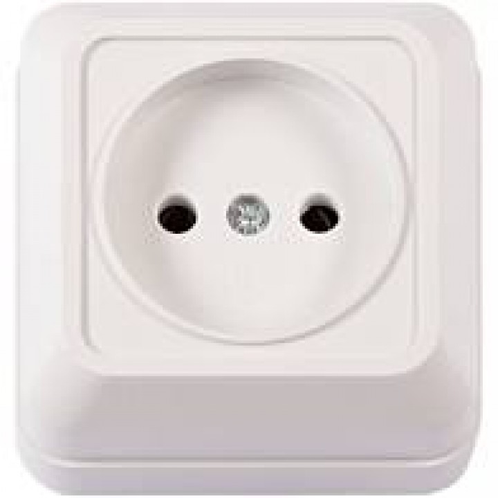 Розетка накладна LUXEL Opera 2001 (біла)
