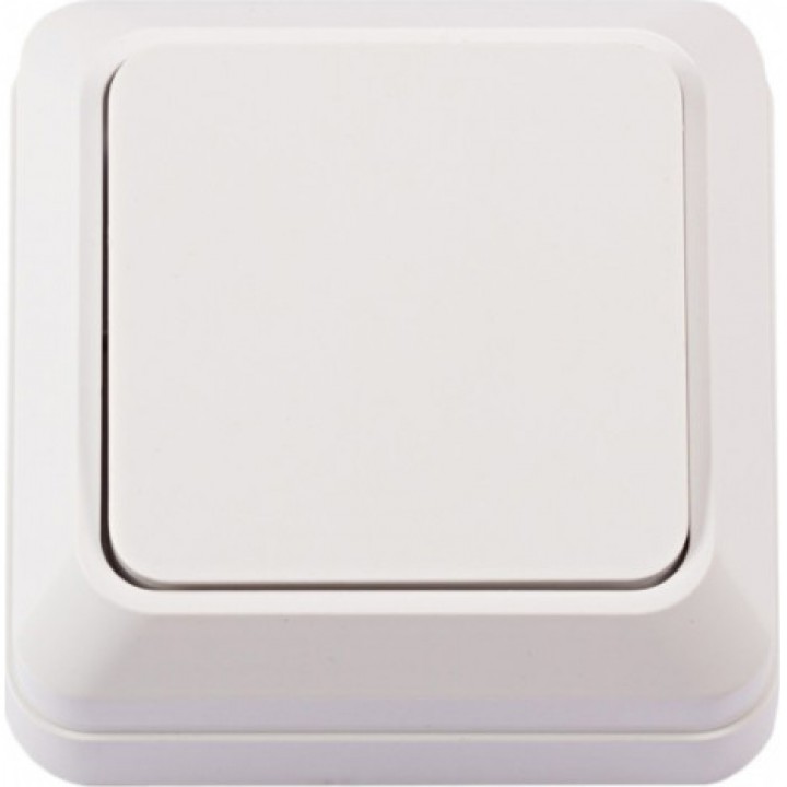 Вимикач накладний LUXEL Opera 2002 (білий)