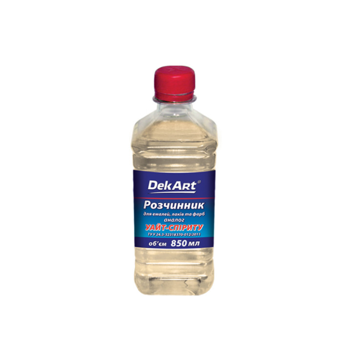 Розчинник для емалей, лаків та фарб ТМ "DekArt" 0.5 л