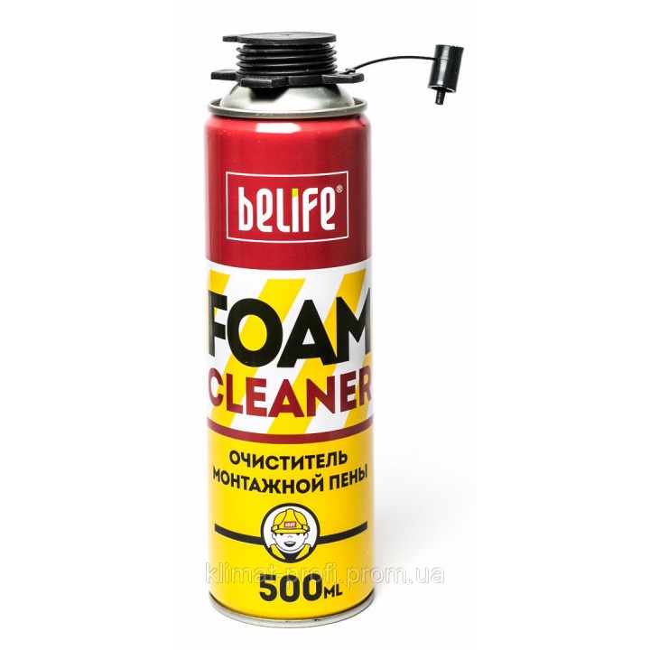 Очищувач монтажної піни BELIFE 500 мл.