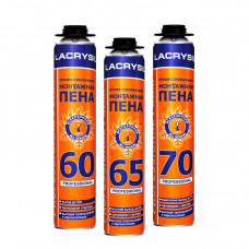 Піна монтажна професійна ЛАКРІСІЛ (Lacrysil) (60л/750гр)