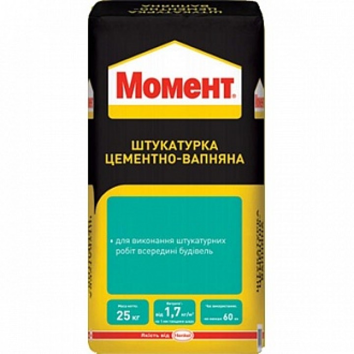 Штукатурка цементно-вапняна Момент (25 кг.)