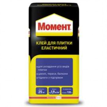 Клей для плитки Момент еластичний (25 кг.)