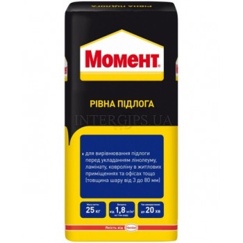 Суміш Момент Рівна підлога 3-80 мм. (25кг.)