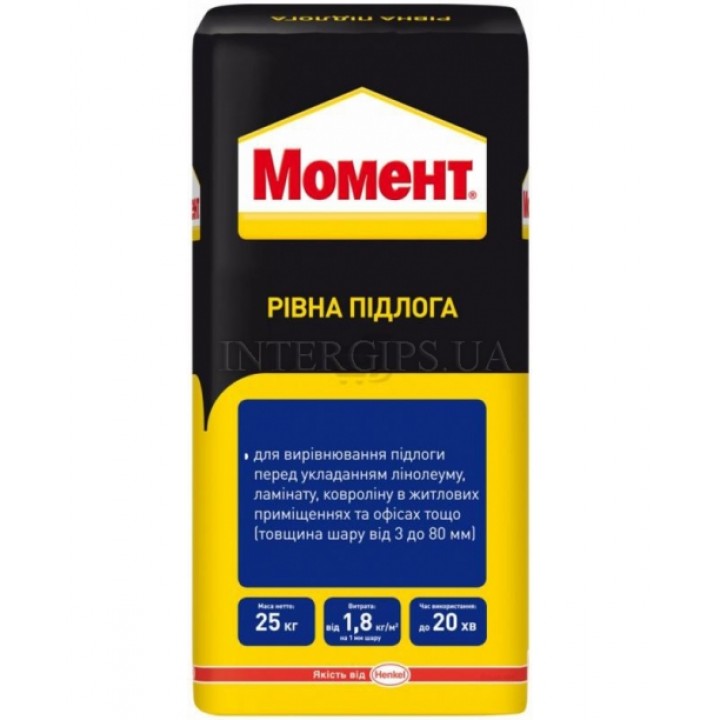 Суміш Момент Рівна підлога 3-80 мм. (25кг.)