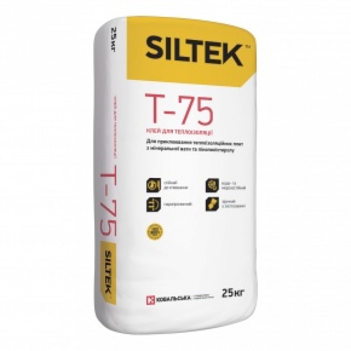 Клей для теплоізоляції SILTEK Т-75 (25 кг.)