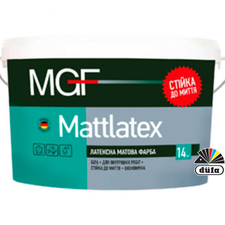 Фарба інтер'єрна латексна MGF Mattlatex М100 (14кг)