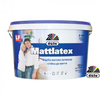 Фарба інтер'єрна латексна DUFA Mattlatex D100 (14кг)