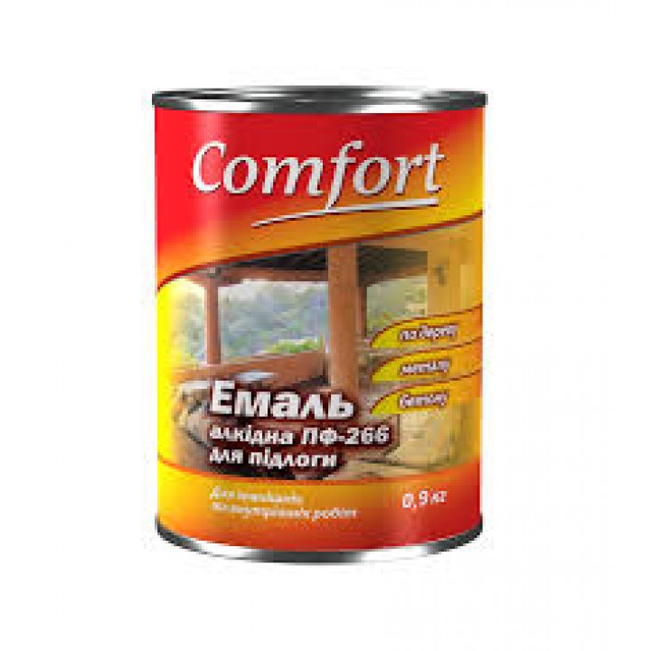 Емаль Комфорт (Comfort) ПФ-266 жовто-коричнева (2,8кг.)