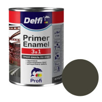 Ґрунт-емаль по іржі 3 в 1 Delfi сірий 2.8 кг