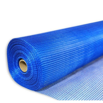 Сітка штукатурна Fiberglass синю  6х5 (145г/м.кв./50м.)