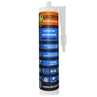 Герметик универсальний акриловий білий  ЛАКРИСИЛ (Lacrysil) 280мл.