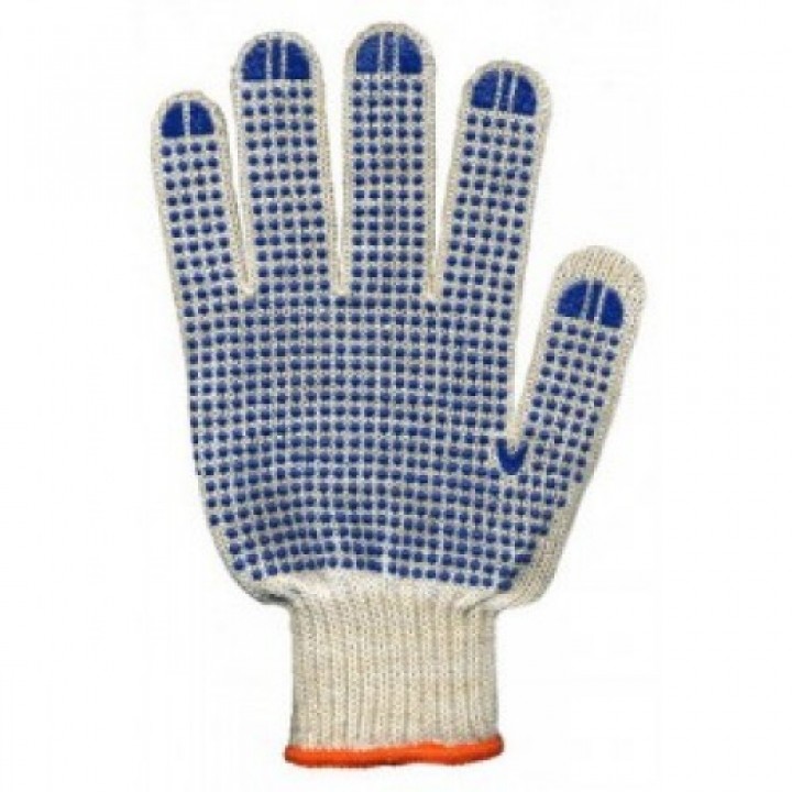 Рукавички синтетичні з гумовими точками