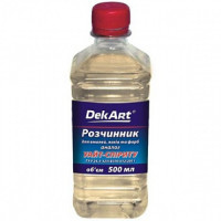 Розчинник для емалей, лаків та фарб ТМ "DekArt" 0.5 л