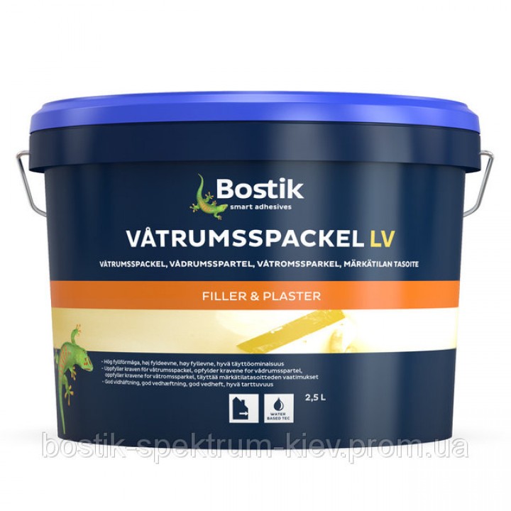 Шпаклівка фінішна Бостік Ватрумшпакель ЛВ (Bostik Vatrumshpackel) (5 л.)