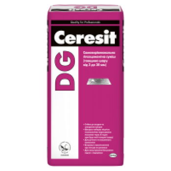 Самовирівнююча цементно-гіпсова суміш для підлоги Церезіт DG (Ceresit DG) (25 кг.)