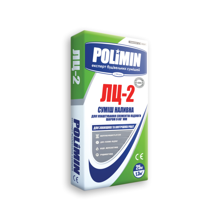 Стяжка самовирівнююча Полімін ЛЦ -2 (Polimin) (25 кг.)
