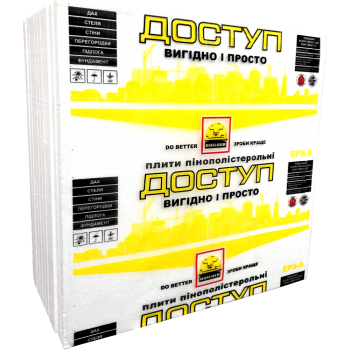 Пінопласт BUILDER ДОСТУП М-25 EPS-S (1 * 1) (100мм)